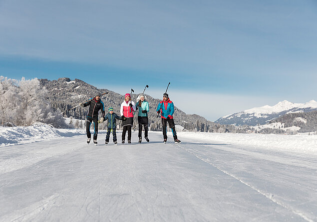 Eislaufen am Weissensee (c) Weissensee Tourismus